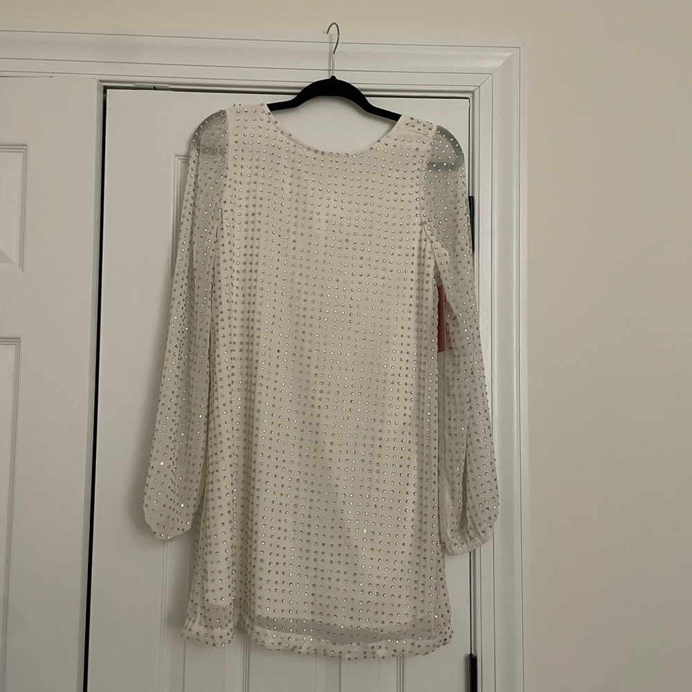 BHLDN Angeline Tie-Back Mini Dress (NWT)